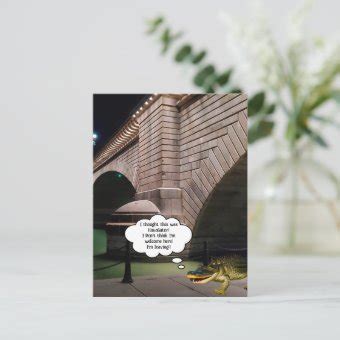 Fake Alligator Swimming By The London Bridge Postcard Zazzle