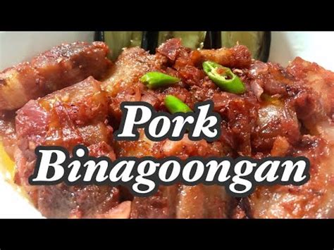 How To Cook Pork Binagoongan Binagoongang Baboy Youtube