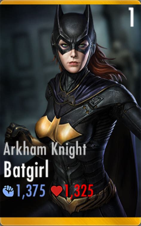 Batgirlarkham Knight Injustice Mobile Wiki Fandom Powered By Wikia