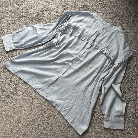 Yahoo オークション cutie blonde ヨークフリルシフォンブラウスサッ