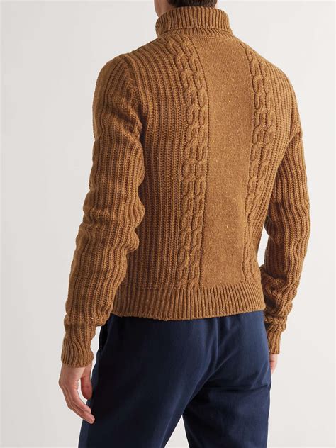 Etro Cable Knit Wool Rollneck Sweater For Men Mr Porter