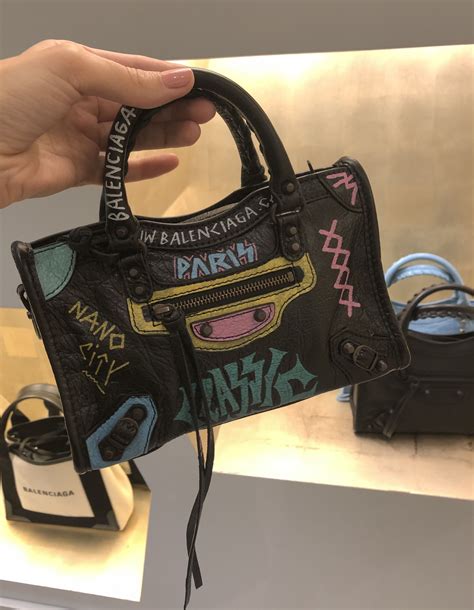 Balenciaga Classic City Mini Graffiti Bag | Literacy Basics