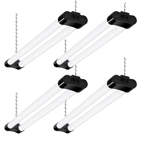 Hykolity 4 Pack Linkable LED Shop Light For Garage 2FT 22W Utility