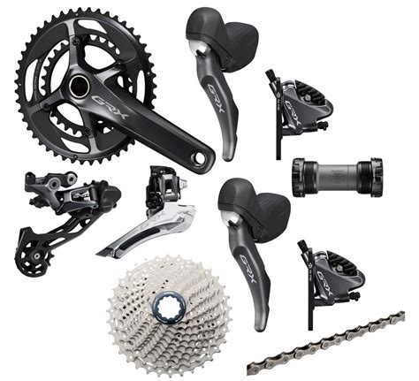 Shimano Grx Rx810 Hydraulic Flat Mount Sti 2 Ring Crankset Groupset Texas Cyclesport