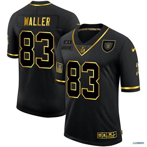 Darren Waller Las Vegas Raiders 83 Black Gold Vapor Limited Jersey ...