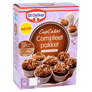 Dr Oetker Cupcakes Compleet Pakket Chocolade 370g Bestellen Ontbijt