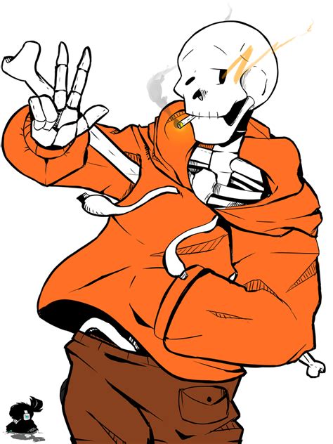 Underswap Papyrus Simple Drawing By Randomcolornice On Deviantart