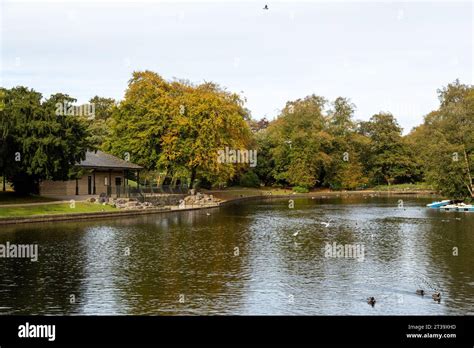 The River Wye In Buxton Pavilion Gardens A Public Park In The Centre Of