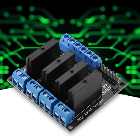 Solid State Relay DC AC 5V 2A 4 Channels Solid State Relay Module High