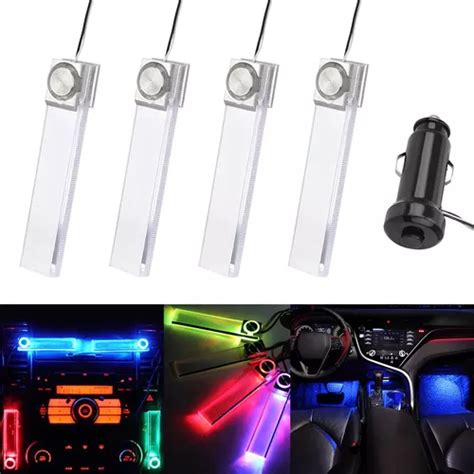 Luces Led Rgb Para Autos Interior Ambientes Luz Coche Kit Meses Sin