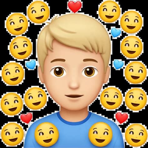 Romantic animated sticker boy Cute emojis around 😗😏🥰😍😘😚 Fancy Persian ...