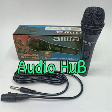 Jual Mic Kabel Aiwa Aw Microphone Aiwa Aw Free Kabel Shopee