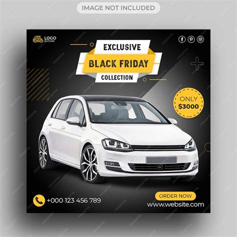 Premium Psd Black Friday Car Sale Social Media Post Template