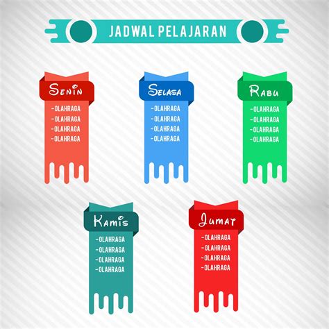 Template Jadwal Pelajaran Keren Format Psd Boys Exp