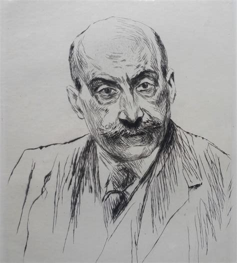 Max Liebermann Etching Self Portrait By Liebermann Max