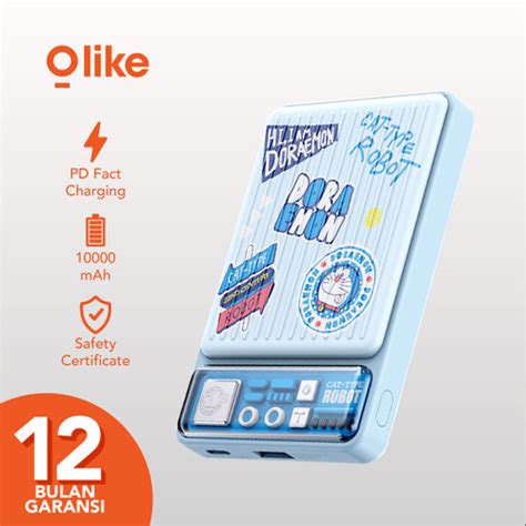 Jual Olike Doraemon Powerbank W Fast Charge Qc Pd Mah Usb