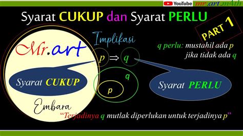 LOGIKA PENALARAN KUANTITATIF SYARAT PERLU Dan SYARAT CUKUP Part 1 YouTube