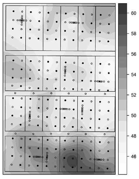 Map Of Sampling Points And SOC Stocks T Ha 1 In The Reference Layer