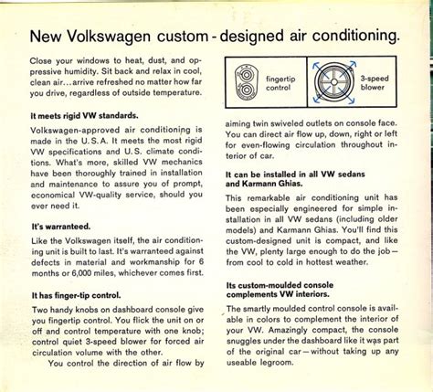 TheSamba VW Archives 1963 VWoA Air Conditioning Brochure