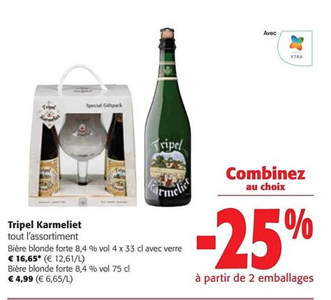 Promo Bi Re Blonde Forte Tripel Karmeliet Chez Colruyt Icatalogue Fr