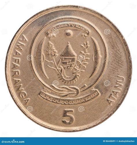 Rwanda Franc Coin Stock Image Image Of Union Isolated 86448491