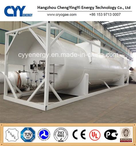 Cryogenic Lng Lox Lin Lar Lco Tank Container With Asme Storage Tank