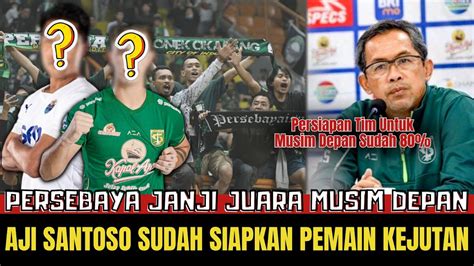 Janji Untuk Bonek Yakin Juara Persebaya Siapkan Skuad Mematikan