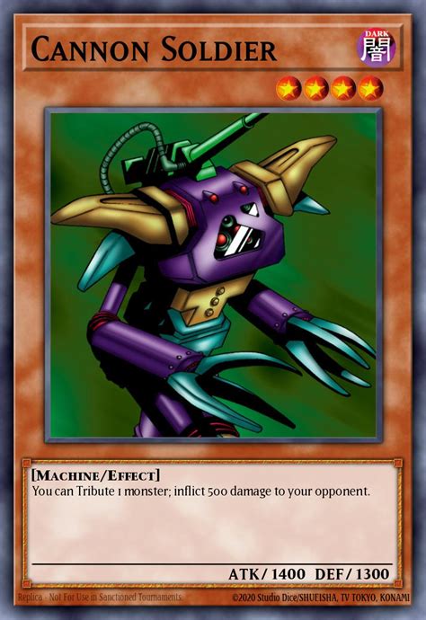 Cannon Soldier Card Information Yu Gi Oh Database