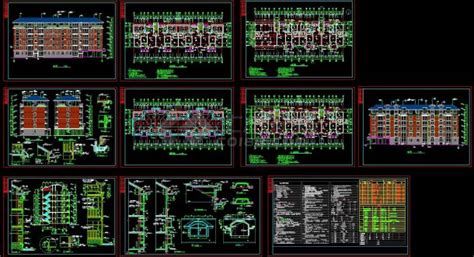 多层住宅楼（端头带底商）cad设计图 （含设计说明）住宅小区土木在线
