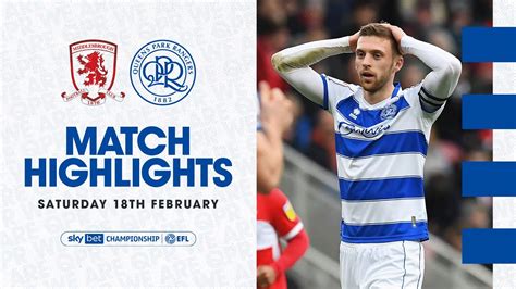 Rough Day At Riverside Highlights Middlesborough Qpr Youtube