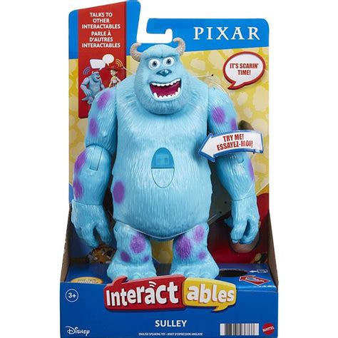 Mattel Pixar Interactables Talking Action Mike Wazowski Sulley Mr