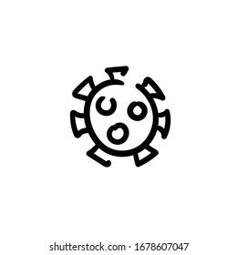 Virus Shield Icon Vector Design Template Stock Vector Royalty Free