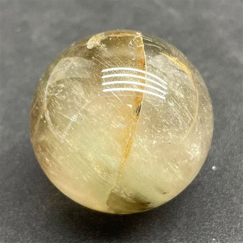 Rare Yellow Rabbit Hair Quartz Sphere Jewelrylous Gold Rutile Etsy