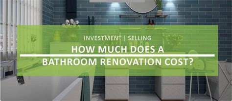 How Much Does A Bathroom Renovation Cost Naked Edge Real Estate Real