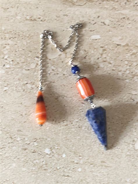 Pendulum Lapis Pendulum Dowsing Crown Chakra Stone Pendulum Carnelian