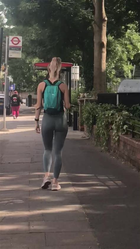 Sexy Blonde Pawg Walking In Leggings ThisVid