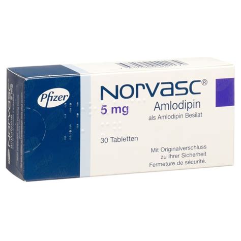 NORVASC Cpr 5 Mg Blist 30 Pce Commander En Ligne