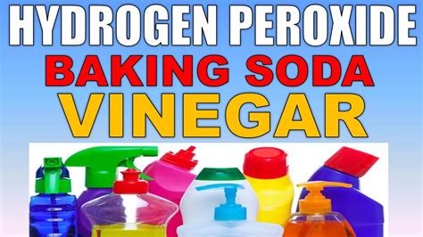 Why Vinegar And Baking Soda And Hydrogen Peroxide Is As Effective As