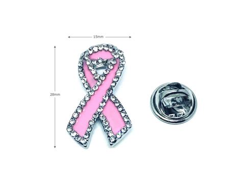 Breast Cancer Ribbon Pin FINOX Brooch Pin