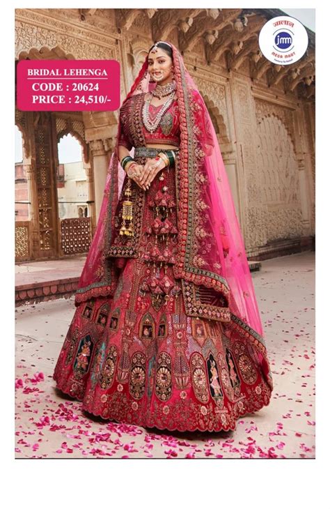 Rani Pink Embroidered Bridal Lehengas Size Free Size At Rs 24510 In Surat