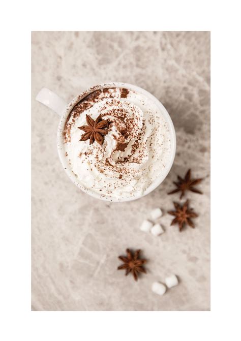 Hot Chocolate Poster Hot Cocoa Illustration Marshmallows Cozy Wall Art Poster Store USA