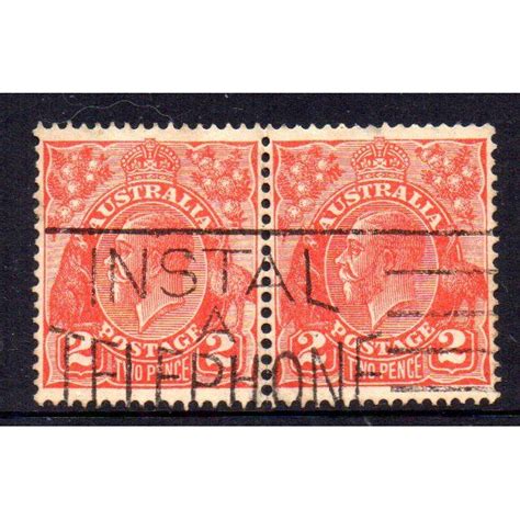 AUSTRALIA 1931 36 2d RED KING GEORGE V CofA WATERMARK 2 USED