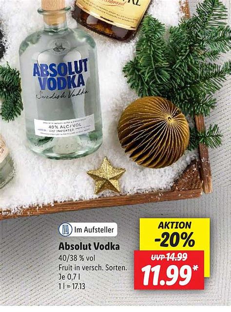 Absolut Vodka Angebot Bei Lidl Prospekte De