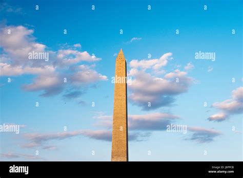 Top Of The Washington Monument A 555 Foot Tall Obelisk On The Natl