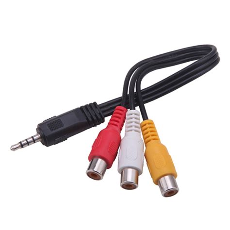 Buy Hde Mm To Triple Rca Audio Video Av Female Composite Stereo