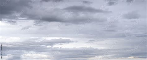 Overcast sky background with clouds Stock Photo | Adobe Stock