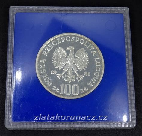 Polsko 100 zlotych 1981 Ochrona Srodowiska Kůň Numismatika