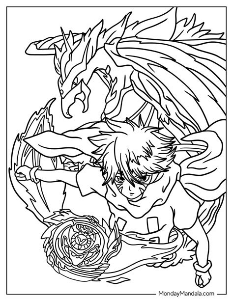 20 Beyblade Coloring Pages Free Pdf Printables