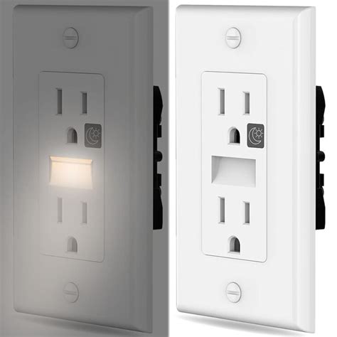 Alchemy Daily Night Light Wall Outlet Decorator Receptacle Outlet With