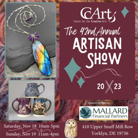 Craft Shows And Fair At Wilmingtons Center For Creative Arts Center